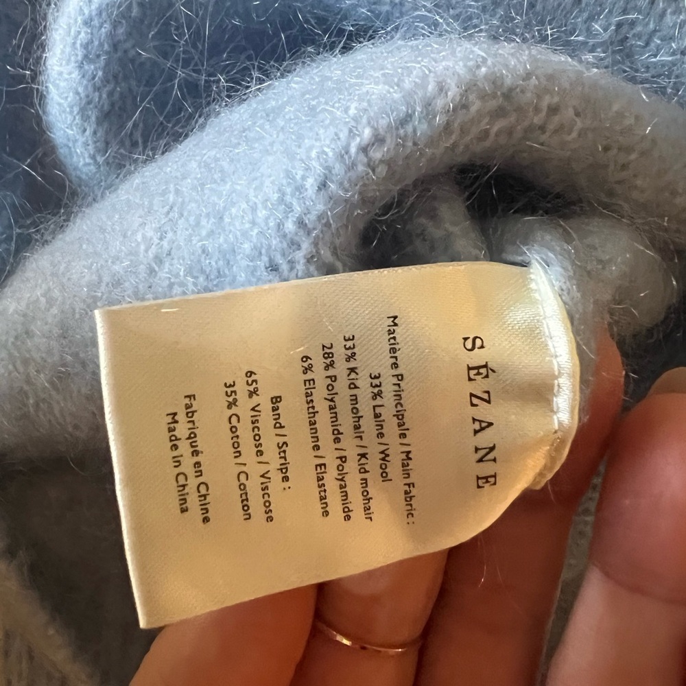 Sezane Blue Sweater - Picture 8 of 10